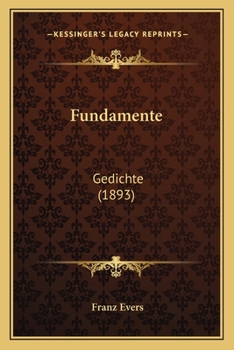 Paperback Fundamente: Gedichte (1893) [German] Book