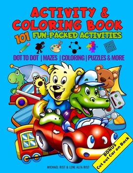Paperback Activity & Coloring Book - 101 Fun Packed Activities [Large Print] Book
