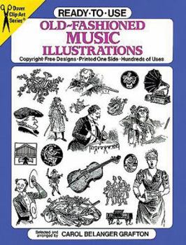 Paperback Ready-To-Use Old-Fashioned Music Illustrations Book