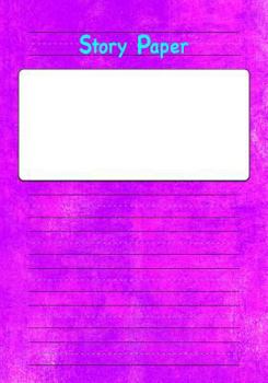 Paperback Story Paper: 7x10 Handwriting Practice Paper with Area for Drawing a Picture! Book