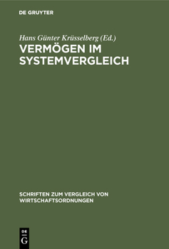 Hardcover Vermögen im Systemvergleich [German] Book