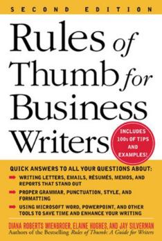 Paperback Rules of Thumb for Business Writers Book
