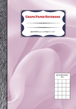 Paperback Graph Paper Notebook: Quad Ruled 4x4 - 110 Pages - 7" x 10" Squared Graphing Paper * Blank Notebook * Grid Paper * Softback ...(Composition Book