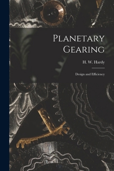 Paperback Planetary Gearing: Design and Efficiency Book