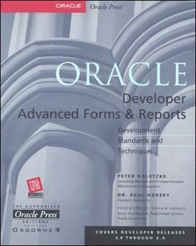 Paperback Oracle Developer Advanced Forms and Reports Book