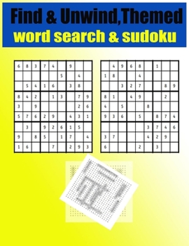 Find & Unwind ,Themed word search & sudoku: Ultimate Puzzle Challenge, Challenging Fun Brain Teasers and Logic Puzzles for Smart Kids & seniors and ADULTS