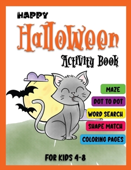 Paperback Happy Halloween Activity Book