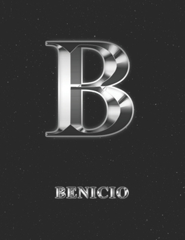 Benicio: 2 Year Weekly Planner with Note Pages (24 Months) | Silver Effect Personalized Custom Letter B Initial First Name | 2020 - 2021 | Week ... | Plan Each Day, Set Goals & Get Stuff Done