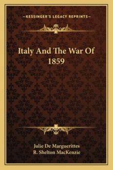 Paperback Italy And The War Of 1859 Book