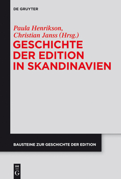 Hardcover Geschichte der Edition in Skandinavien [German] Book