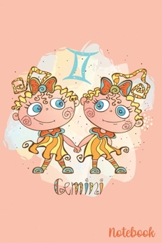 Gemini Notebook: The Twins - May 21-June 20 - Lined 6 x 9-inch size with 120 pages