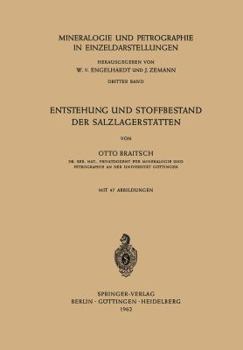 Paperback Entstehung Und Stoffbestand Der Salzlagerstätten [German] Book