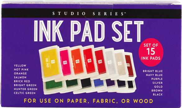 Hardcover Studio Series Ink Pad Set (15 Colors) Book