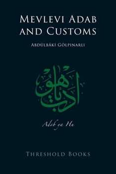 Paperback Mevlevi Adab and Customs Book