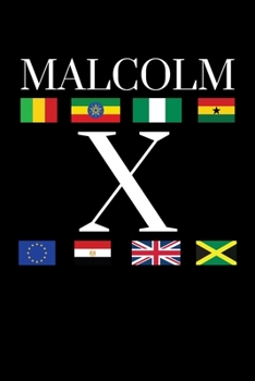 Paperback Malcolm X: Journal / Notebook / Diary Gift - 6"x9" - 120 pages - White Lined Paper - Matte Cover" Book