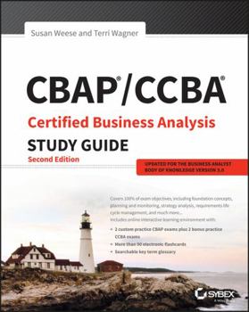 Paperback Cbap / Ccba Certified Business Analysis Study Guide Book