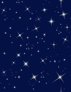 Paperback Graph Paper Notebook: Quad Ruled Graphing Paper, 200 Pages, Twinkling Stars (8.5x11) Book