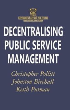 Paperback Decentralising Public Service Management Book