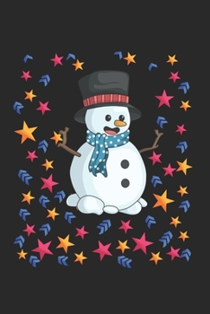 Paperback Christmas Snowman Stars Notebook: Graph Paper Journal 6x9 - 120 Pages Book