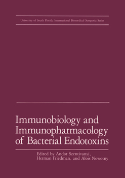 Hardcover Immunobiology and Immunopharmacology of Bacterial Endotoxins Book