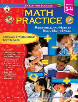 Paperback Math Practice, Grades 3 - 4: Reinforce and Master Basic Math Skills Book