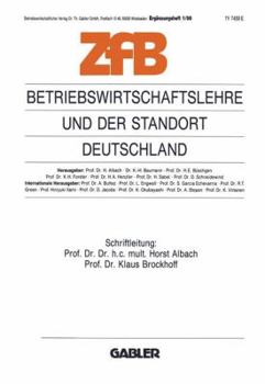 Paperback Betriebswirtschaftslehre Und Der Standort Deutschland [German] Book
