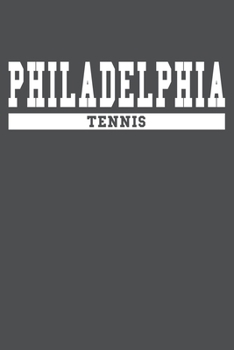 Paperback Philadelphia Tennis: American Campus Sport Lined Journal Notebook Book