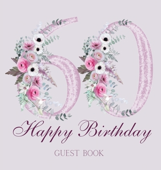 Hardcover Happy 60th birthday guest book (hardback) Book