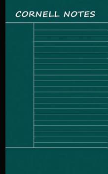 Paperback Cornell Notes Blank: Note Taking System 5x8 Cornell - Teal Book