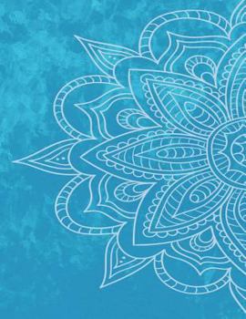 Paperback Mandala Journal: 160 Lined Pages - 8.5 x 11 Inches - Large Paperback Book