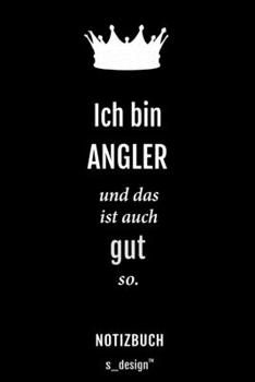Notizbuch f�r Angler: Originelle Geschenk-Idee [120 Seiten kariertes blanko Papier]