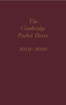 Misc. The Cambridge Pocket Diary, 2019-2020 Book