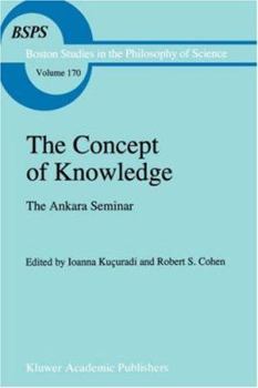 Hardcover The Concept of Knowledge: The Ankara Seminar Book