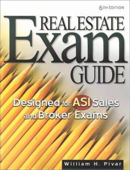Paperback Real Estate Exam Guide: Designed for Asi Sales and Broker Exams Book