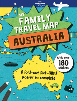 Hardcover Lonely Planet Kids My Family Travel Map - Australia 1 Book