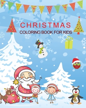 Paperback Christmas Coloring Book for Kids Book