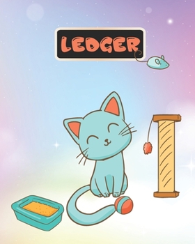 Paperback Ledger: General Accounting Notebook Support Finance Monthly & Weekly Book Journal Record 3 Columns Expense Tracker Bill Organi Book