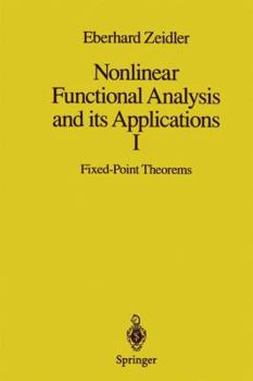 Paperback Nonlinear Functional Analysis and Its Applications: I: Fixed-Point Theorems Book