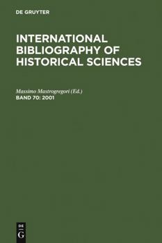 Hardcover 2001 (International Bibliography of Historical Sciences) Book