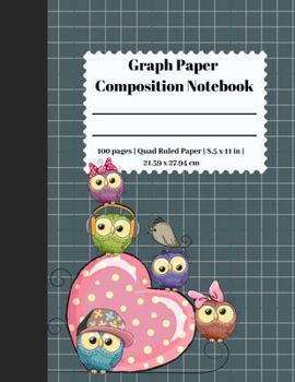 Paperback Graph Paper Composition Notebook: 5 Squares Per Inch / Graph Paper Quad Rule 5x5 / 8.5 x 11 / Bound Comp Notebook Book