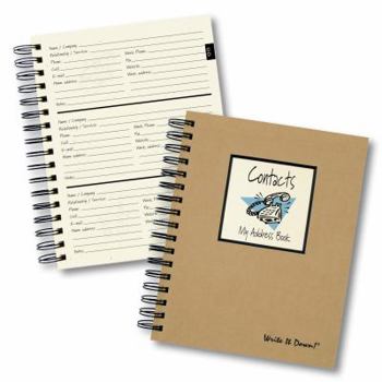 Hardcover Contacts & Connections Journal Book