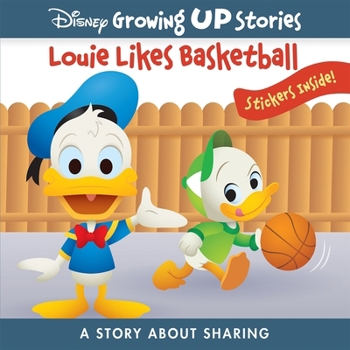 Paperback Disney Growing Up Stories: Louie Likes Basketball a Story about Sharing Book