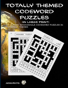 Paperback Totally Themed Codeword Puzzles (in large print) Book