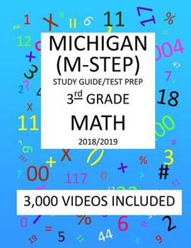 Paperback 3rd Grade MICHIGAN M-STEP, 2019 MATH, Test Prep: 3rd Grade MICHIGAN STUDENT TEST of EDUCATION PROGRESS 2019 MATH Test Prep/Study Guide Book