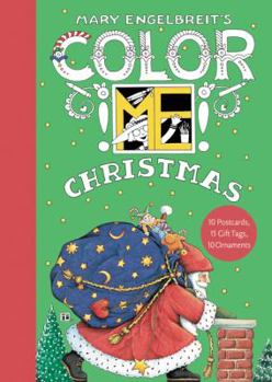 Paperback Mary Engelbreit's Color Me Christmas Book of Postcards: A Christmas Holiday Book for Kids Book
