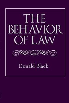 Paperback The Behavior of Law Book