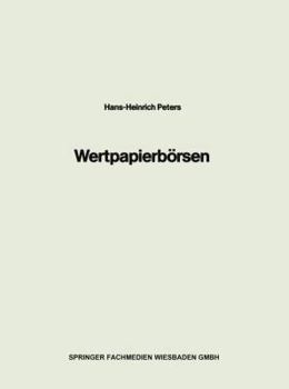 Paperback Wertpapierbörsen [German] Book