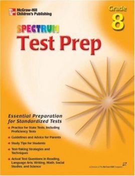 Paperback Spectrum Test Prep Grade 8 Book