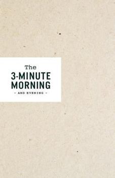 Paperback 3-Minute Morning Journal: Intentions & Reflections for a Powerful Life Book