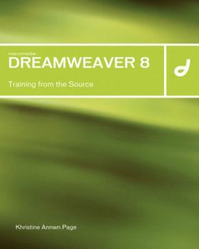 Paperback Macromedia Dreamweaver 8: Training from the Source Book